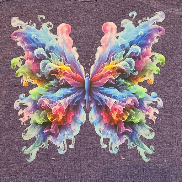 Vibrant Butterfly Illusions Design Tank Top - Picture 7 of 10